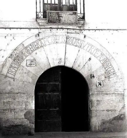 Casa de la concordia hoy desaparecida. Foto Guzmán Gombau