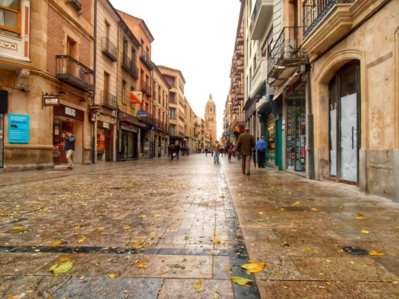 Calle de la Rúa, Salamanca. Otoño.