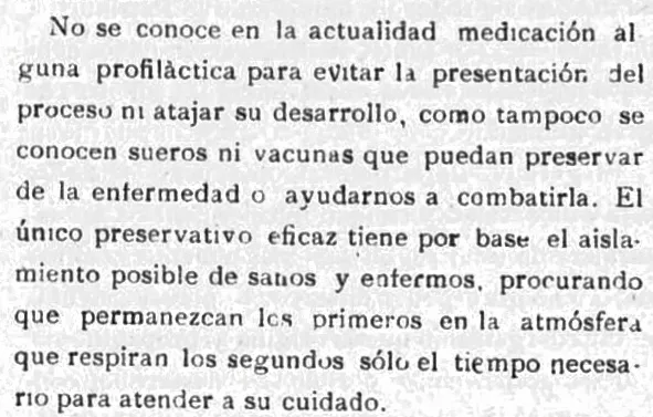 Tratamientos, medidas para evitar contagios