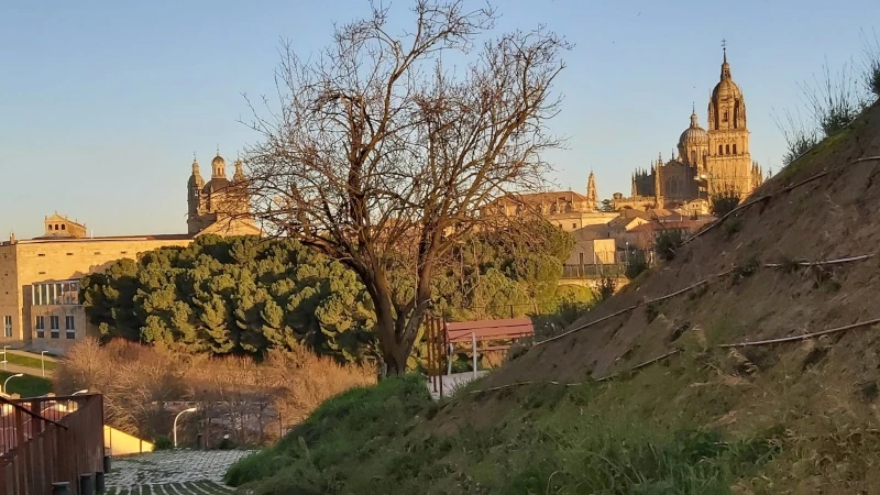 Ladera del cerro de san Vicente en Salamanca