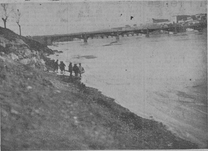 El río Tormes Helado. Salamanca