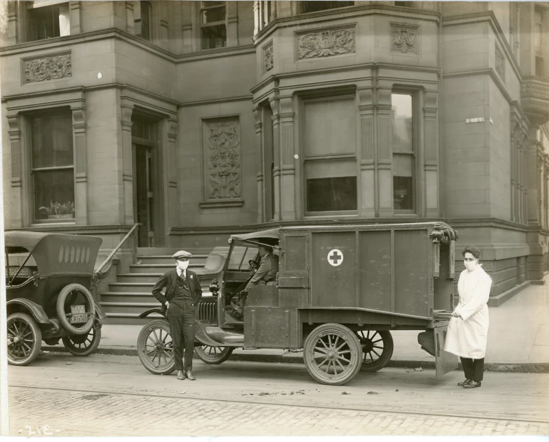 ambulancia Philadelphika Pennsylvania 1918